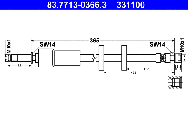 Brake Hose (83.7713-0366.3)
