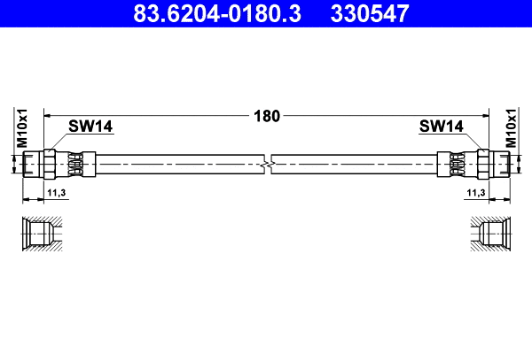 Brake Hose (83.6204-0180.3)