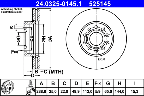 Brake Disc (24.0325-0145.1)