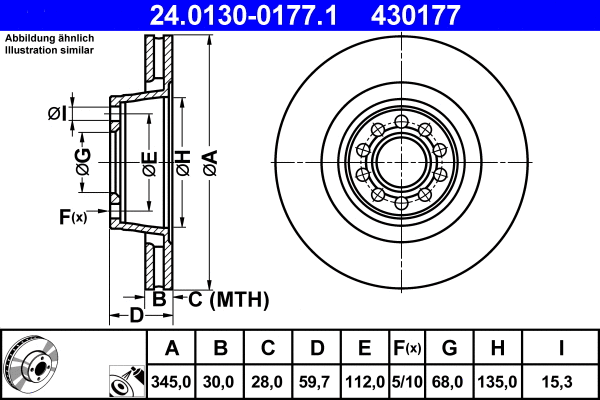 Brake Disc (24.0130-0177.1)