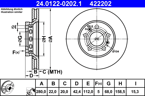 Brake Disc (24.0122-0202.1)