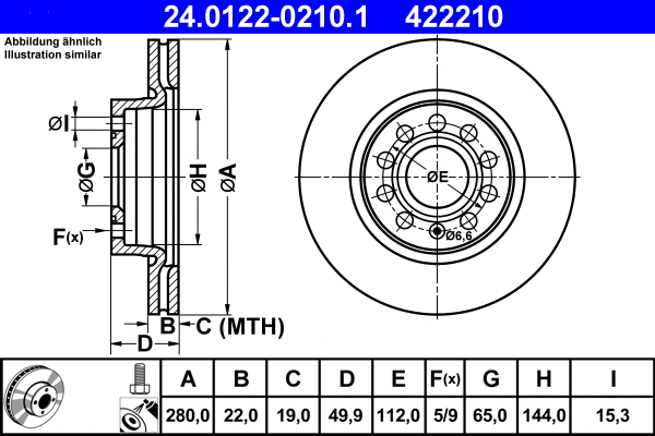 Brake Disc (24.0122-0210.1)