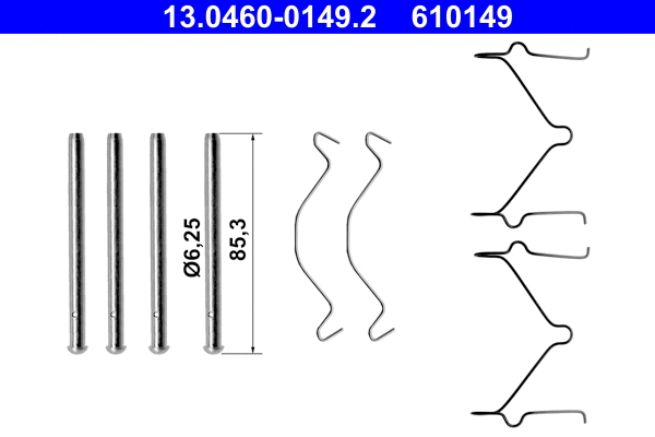 Accessory Kit, disc brake pad (13.0460-0149.2)