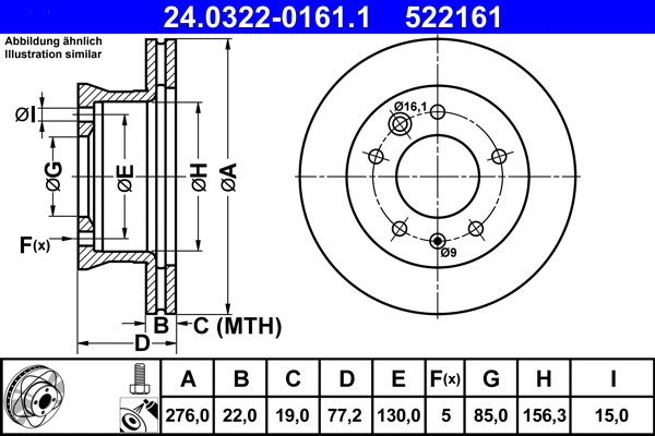 Brake Disc (24.0322-0161.1)