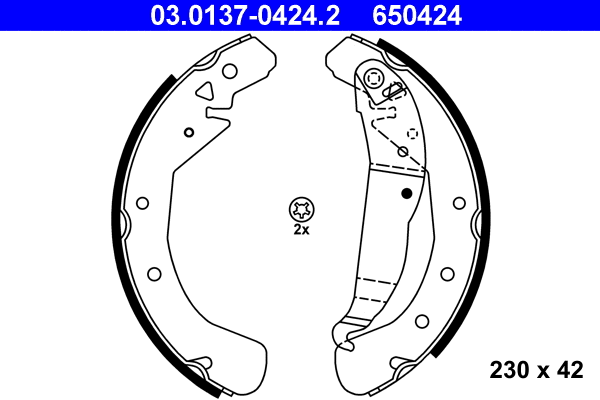 Brake Shoe Set (03.0137-0424.2)