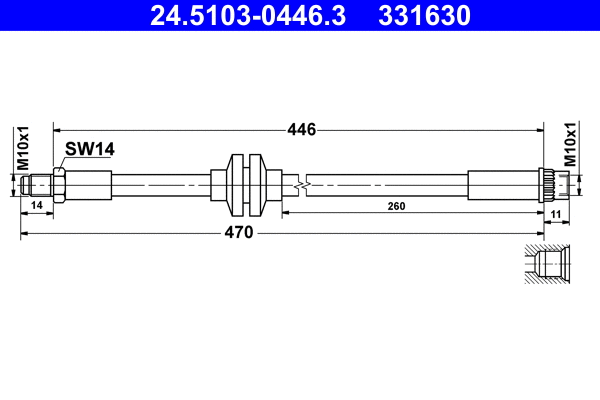 Brake Hose (24.5103-0446.3)