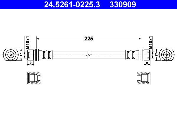 Brake Hose (24.5261-0225.3)