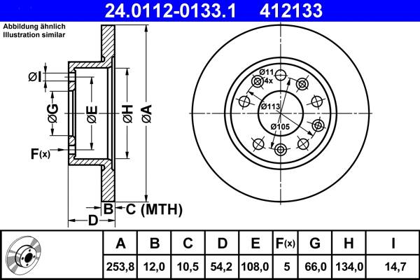 Brake Disc (24.0112-0133.1)