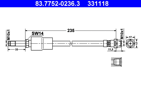 Brake Hose (83.7752-0236.3)