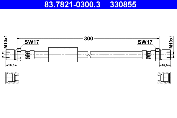 Brake Hose (83.7821-0300.3)