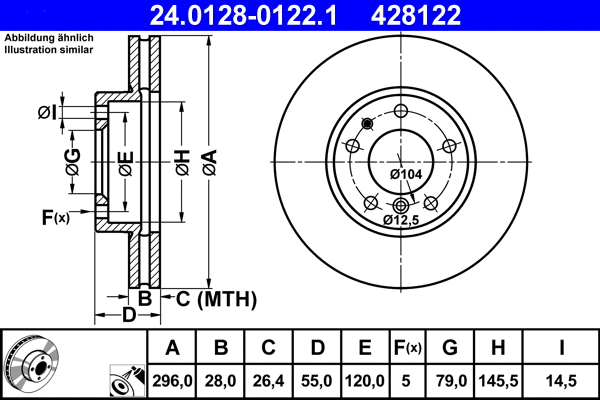 Brake Disc (24.0128-0122.1)