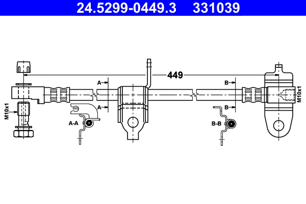 Brake Hose (24.5299-0449.3)