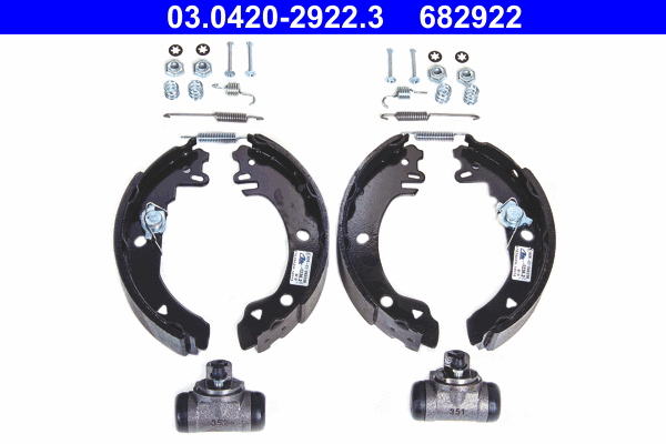 Brake Shoe Set (03.0420-2922.3)