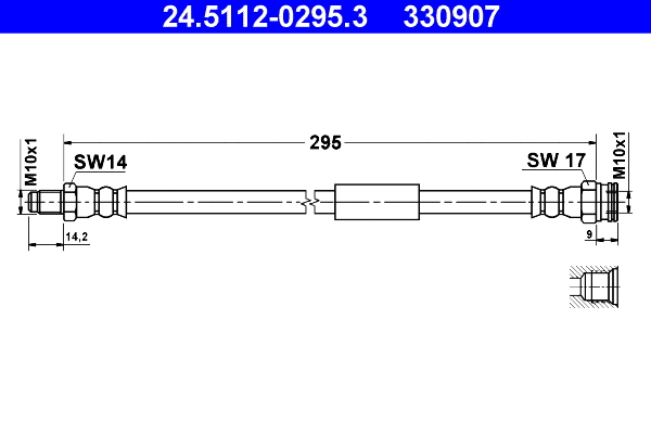 Brake Hose (24.5112-0295.3)