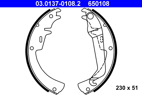 Brake Shoe Set (03.0137-0108.2)