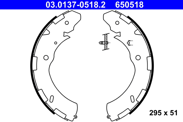 Brake Shoe Set (03.0137-0518.2)