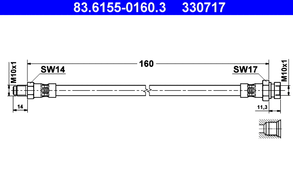 Brake Hose (83.6155-0160.3)