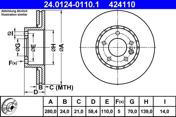 Brake Disc (24.0124-0110.1)