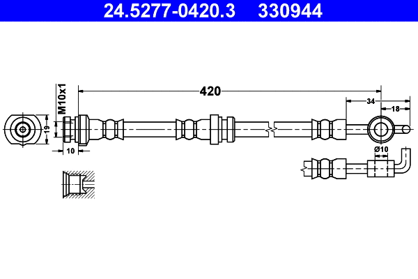 Brake Hose (24.5277-0420.3)