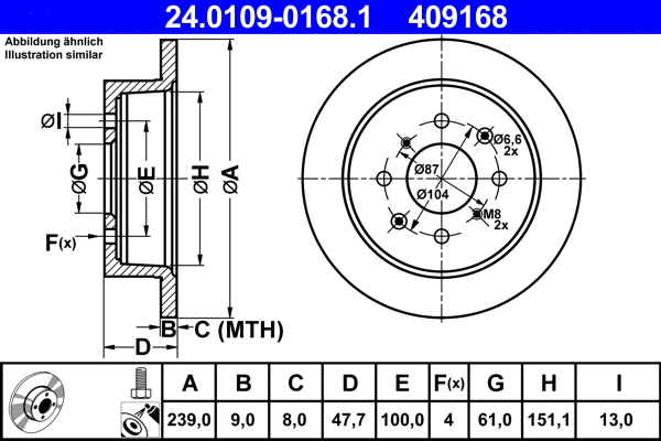 Brake Disc (24.0109-0168.1)