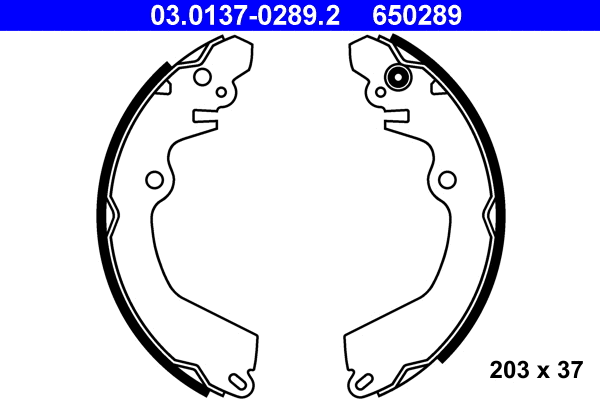 Brake Shoe Set (03.0137-0289.2)