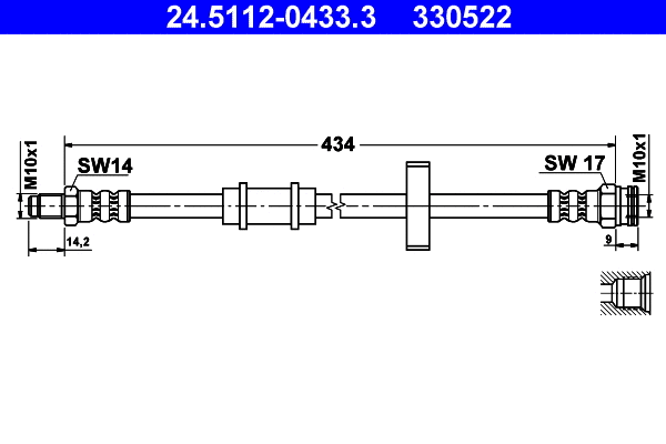 Brake Hose (24.5112-0433.3)