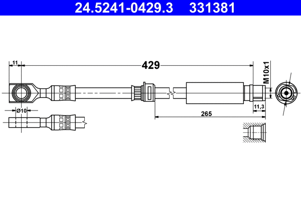 Brake Hose (24.5241-0429.3)