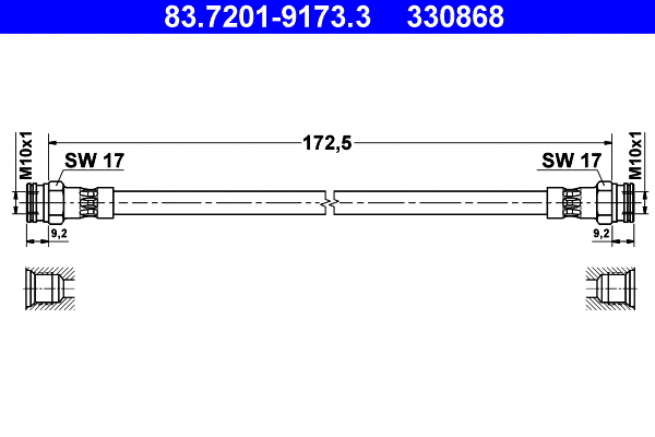 Brake Hose (83.7201-9173.3)