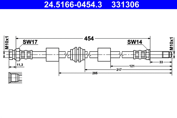 Brake Hose (24.5166-0454.3)