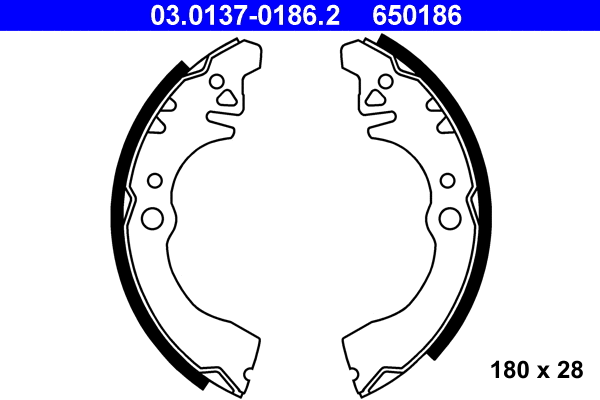 Brake Shoe Set (03.0137-0186.2)