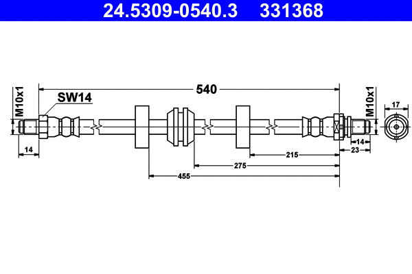 Brake Hose (24.5309-0540.3)