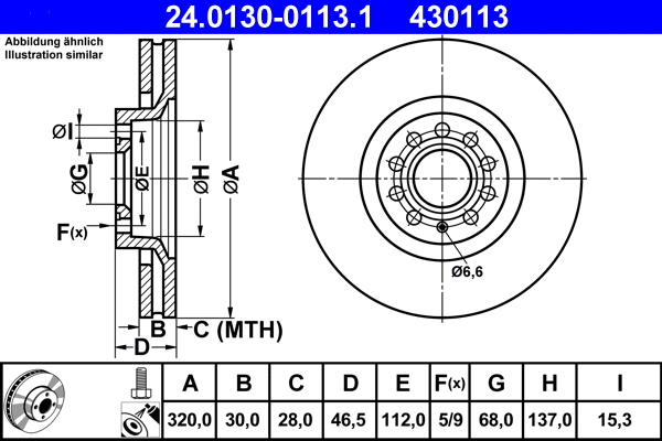 Brake Disc (24.0130-0113.1)