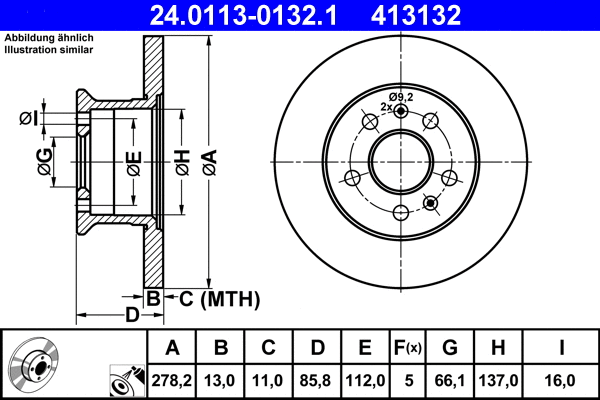 Brake Disc (24.0113-0132.1)