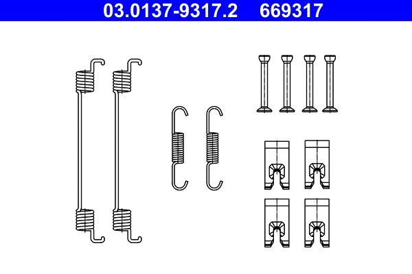 Accessory Kit, brake shoes (03.0137-9317.2)