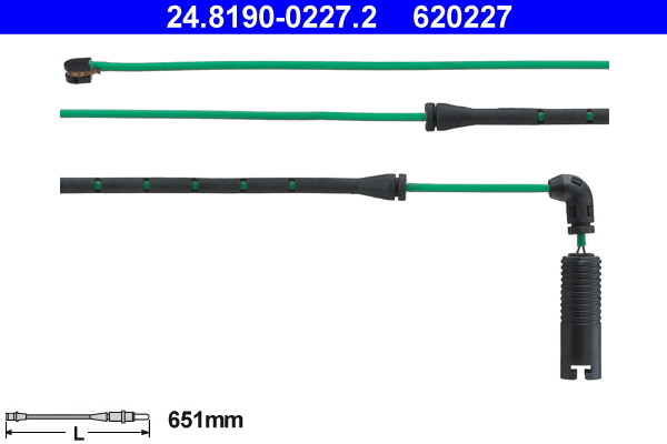 Warning Contact, brake pad wear (24.8190-0227.2)