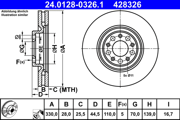 Brake Disc (24.0128-0326.1)