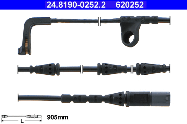 Warning Contact, brake pad wear (24.8190-0252.2)