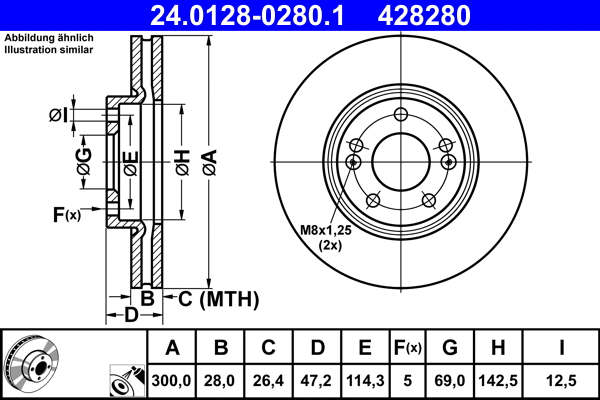 Brake Disc (24.0128-0280.1)