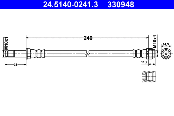 Brake Hose (24.5140-0241.3)