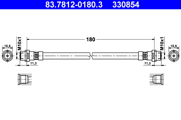 Brake Hose (83.7812-0180.3)