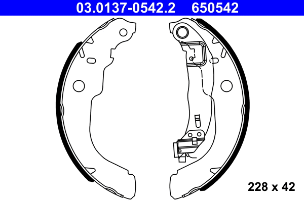 Brake Shoe Set (03.0137-0542.2)