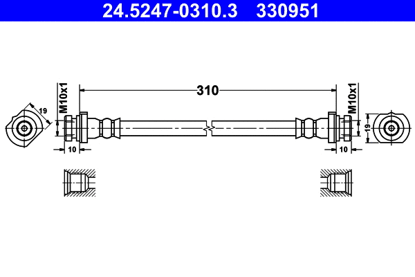 Brake Hose (24.5247-0310.3)