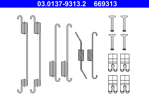 Accessory Kit, brake shoes (03.0137-9313.2)