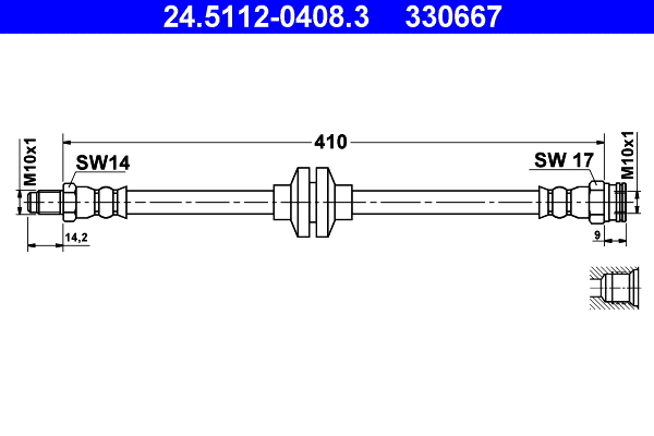 Brake Hose (24.5112-0408.3)