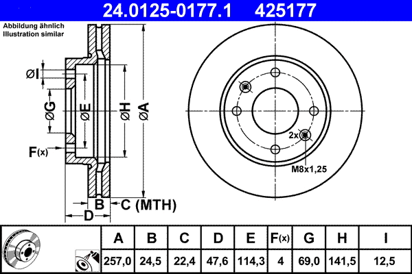 Brake Disc (24.0125-0177.1)
