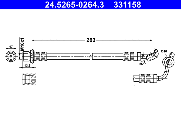 Brake Hose (24.5265-0264.3)