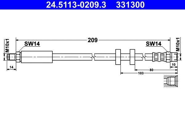 Brake Hose (24.5113-0209.3)