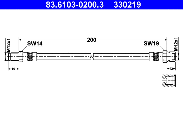 Brake Hose (83.6103-0200.3)