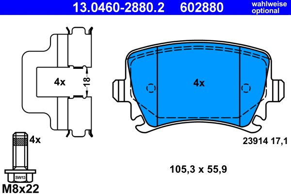 Brake Pad Set, disc brake