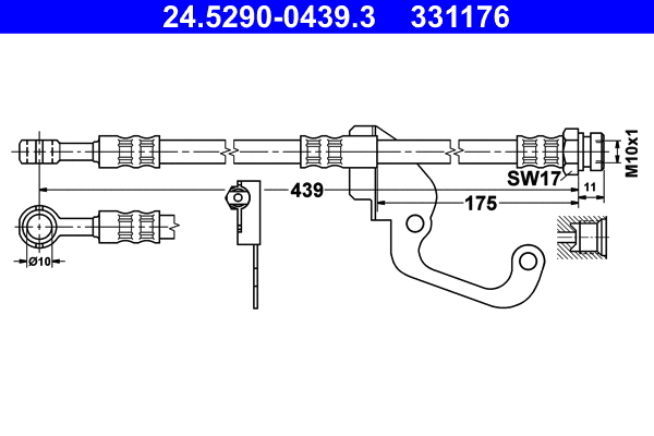 Brake Hose (24.5290-0439.3)
